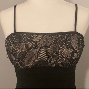 Eliza J Lace & Sequin Bodycon Dress